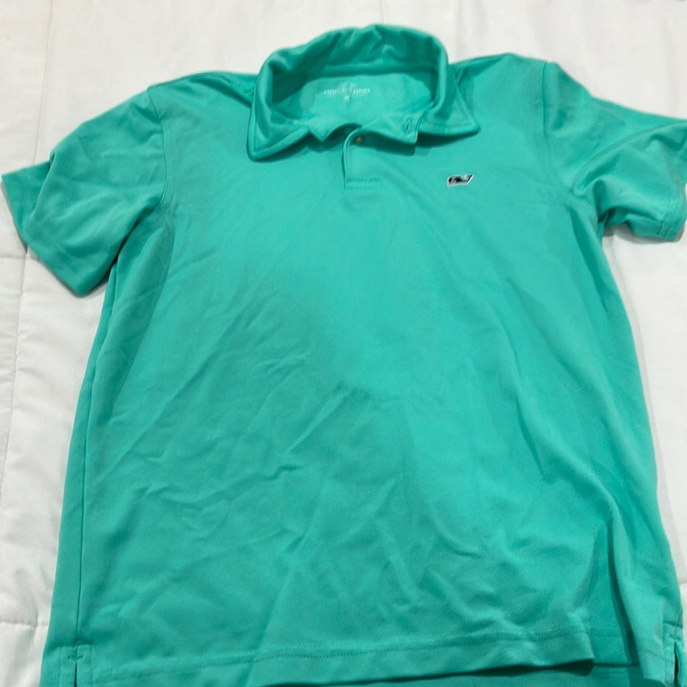 Vineyard, vines, green, short, sleeved polo shirt